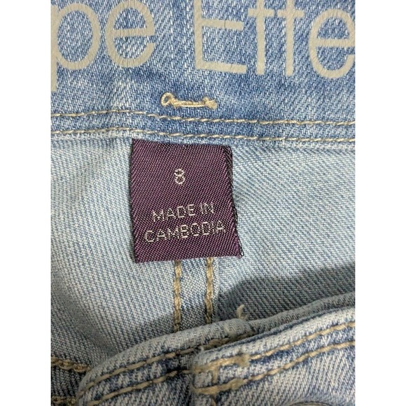 Gloria Vanderbilt Women's Size 8 Light Wash Wide Leg Cropped Jeans Denim Pants - Picture 8 of 11